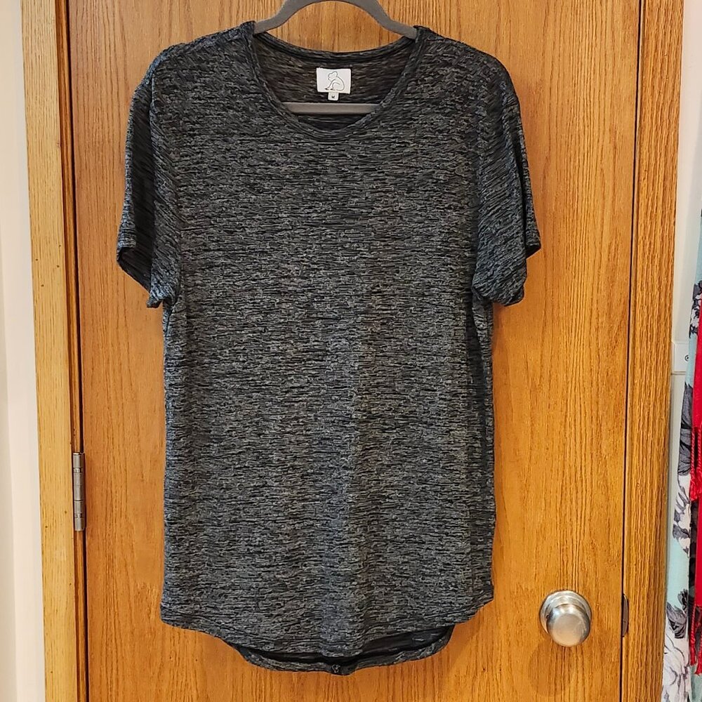 KUWALLATEE Slub Hi Low Short Sleeve Tee